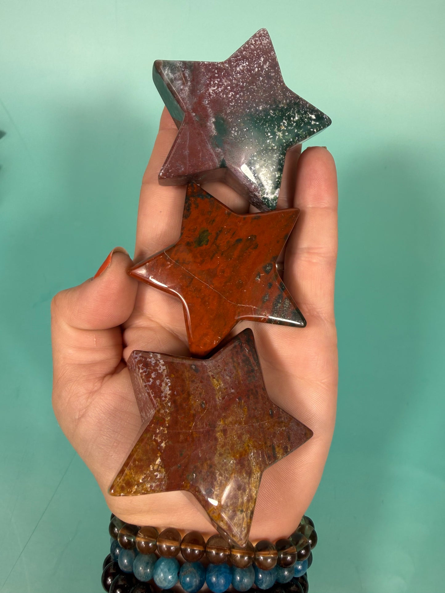 1 colorful sea jasper star