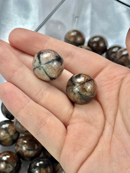1 intuitive Chiastolite mini sphere
