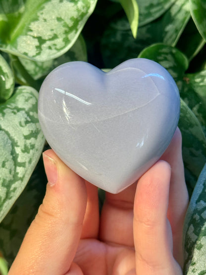 1 puffy lavender fluorite heart from Mexico