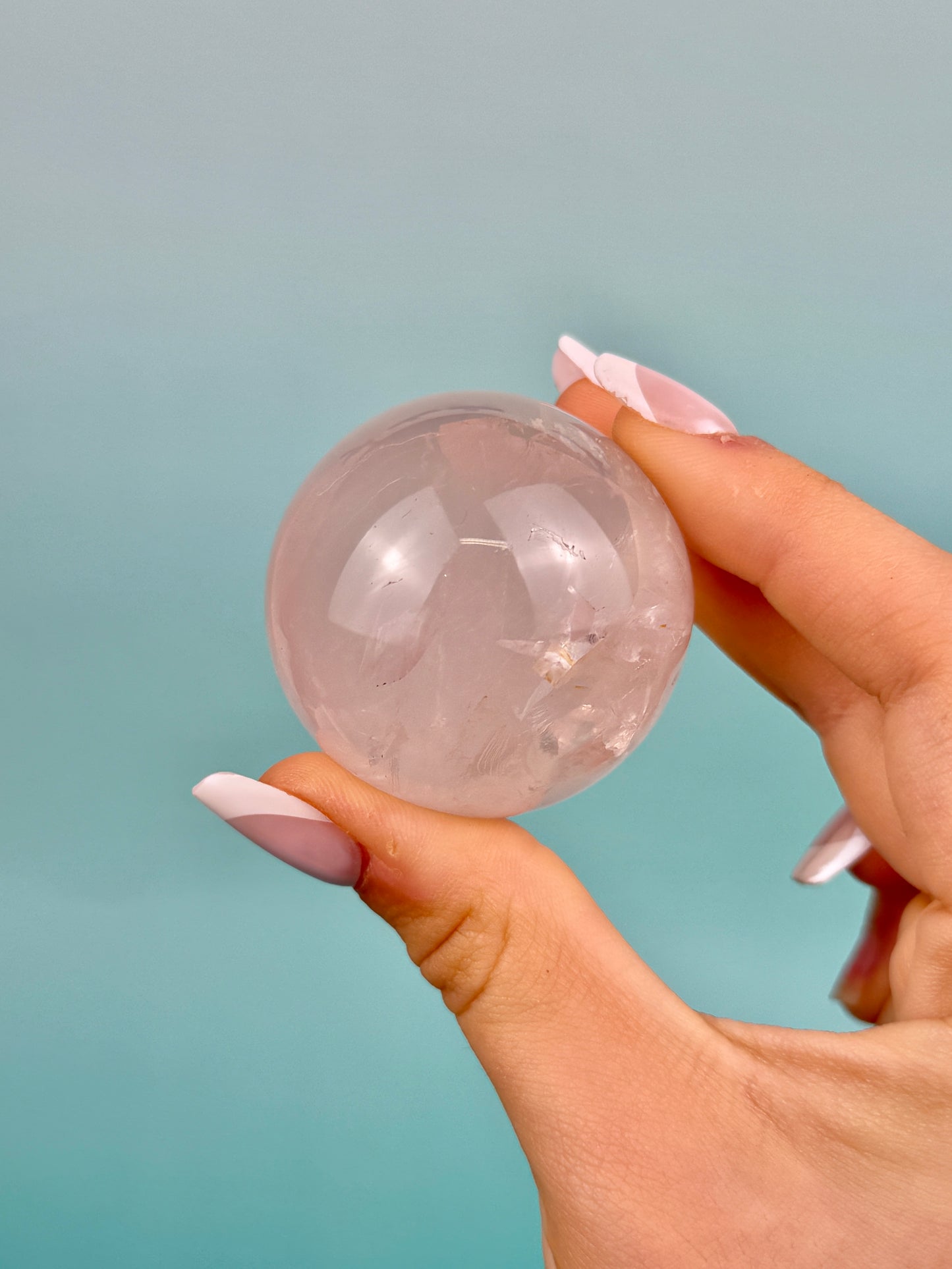 You pick! Gorgeous flashy rose quartz spheres