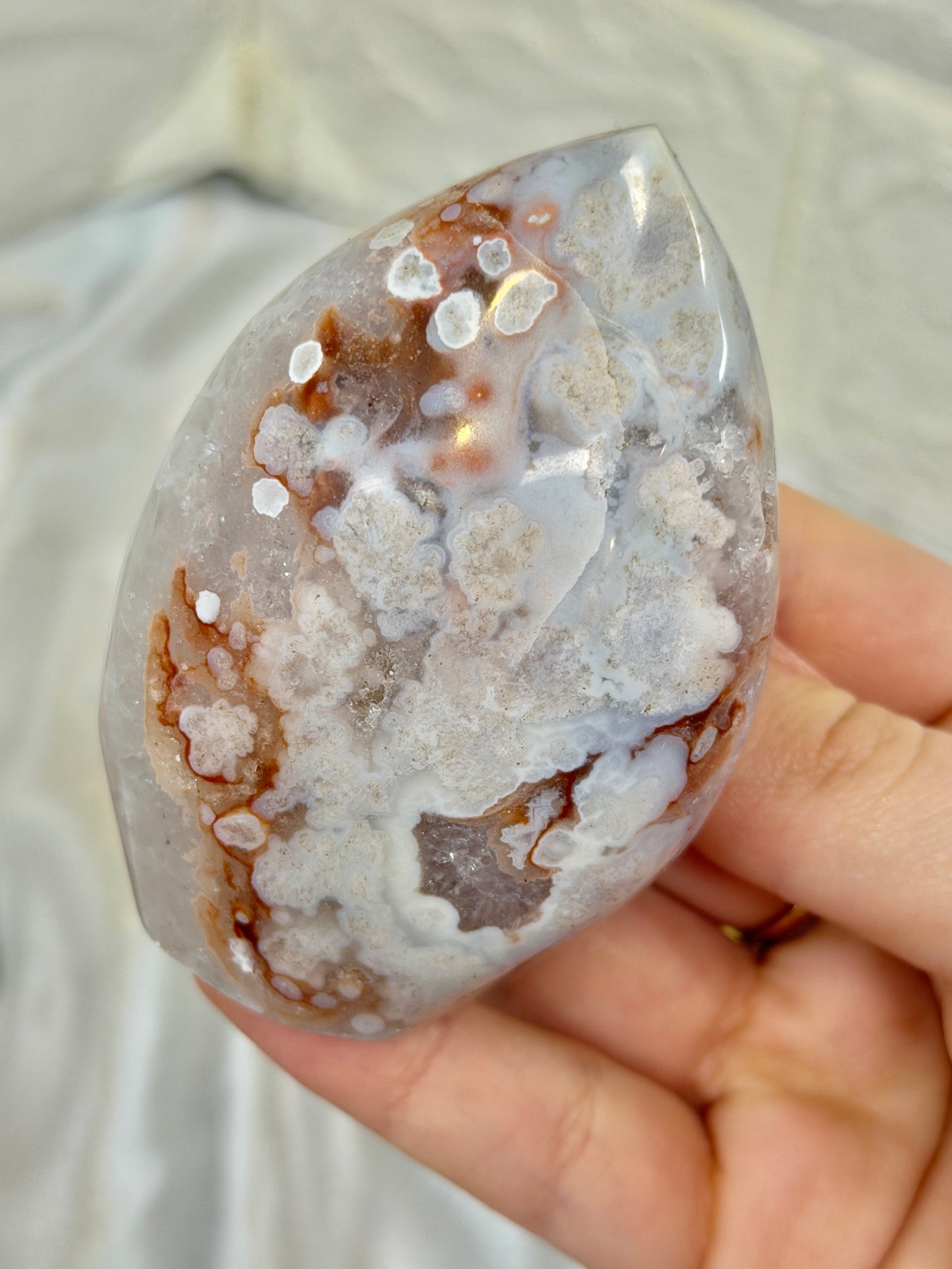You pick! Stunning Pink amethyst x flower agate flames