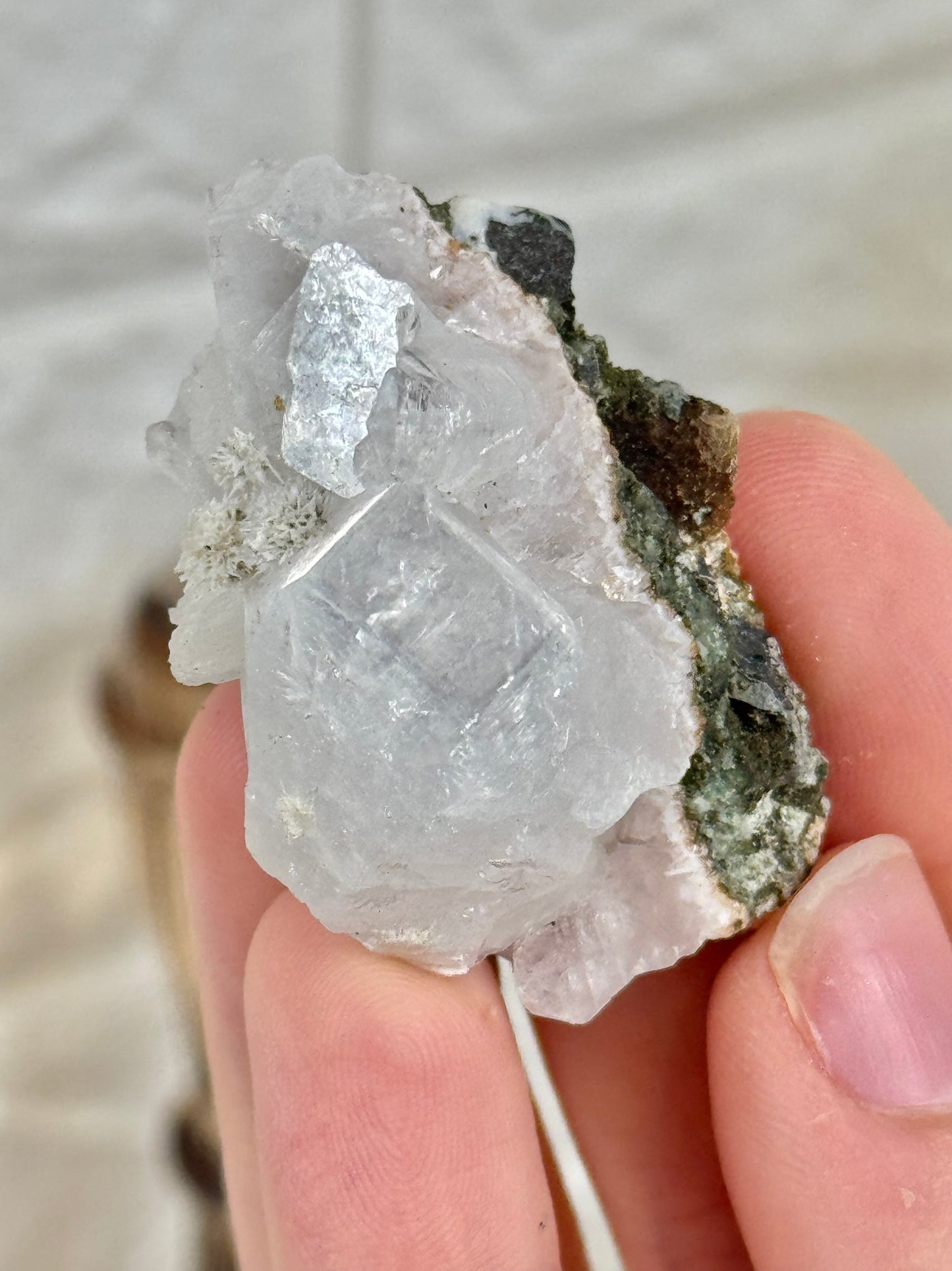 You pick! Pale rose apophyllite with mordenite from India