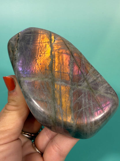 Stunning sunset flash labradorite Freeform F