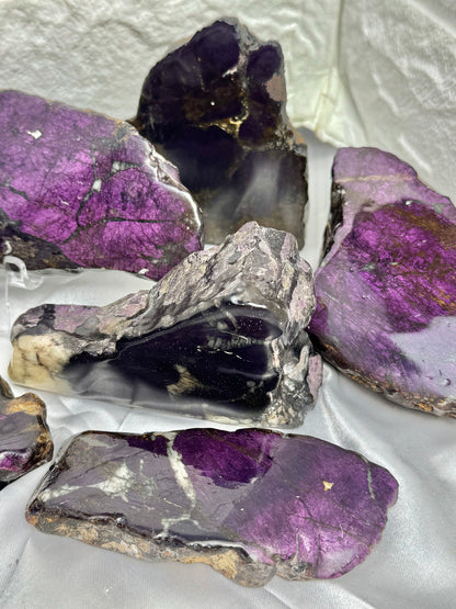You pick! Polished purpurite Freeform’s from Namibia
