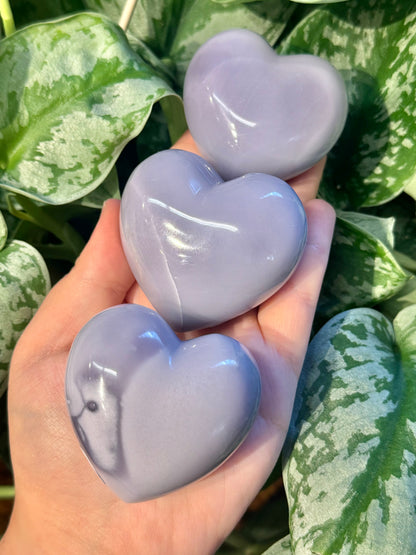 1 puffy lavender fluorite heart from Mexico