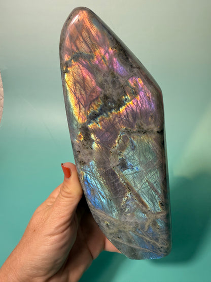 Incredible “unicorn” flash labradorite Freeform B
