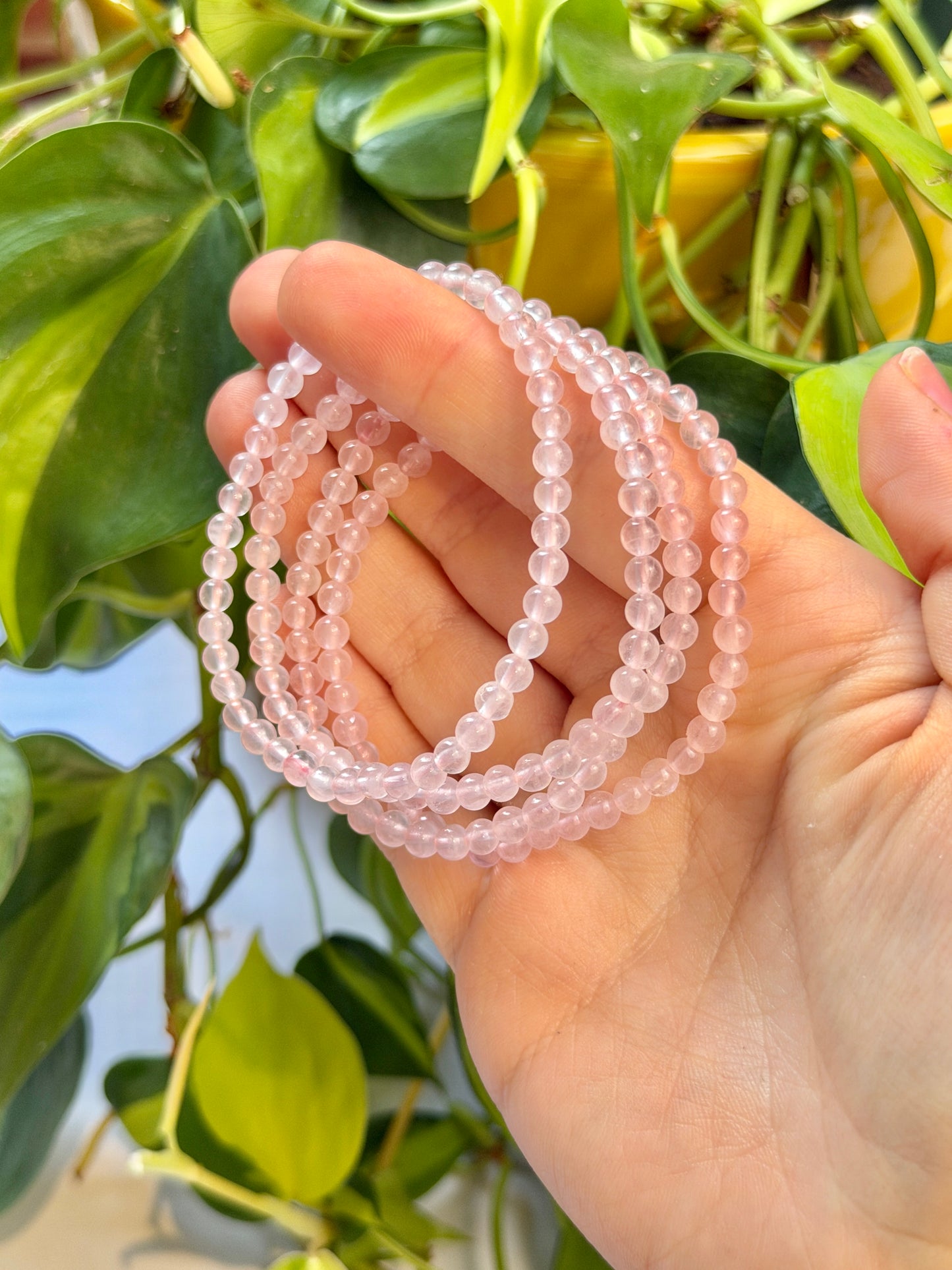 4MM Rose Quartz bracelet