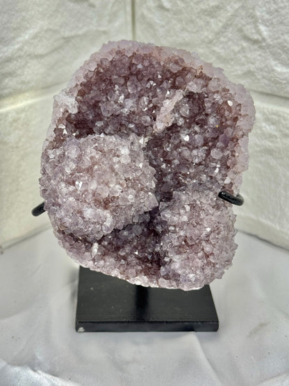 Amethyst with agate on stand from Brazil