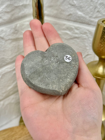 Beautiful deep purple amethyst heart from Brazil