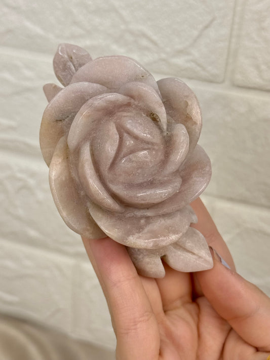 Pink amethyst rose from Brazil