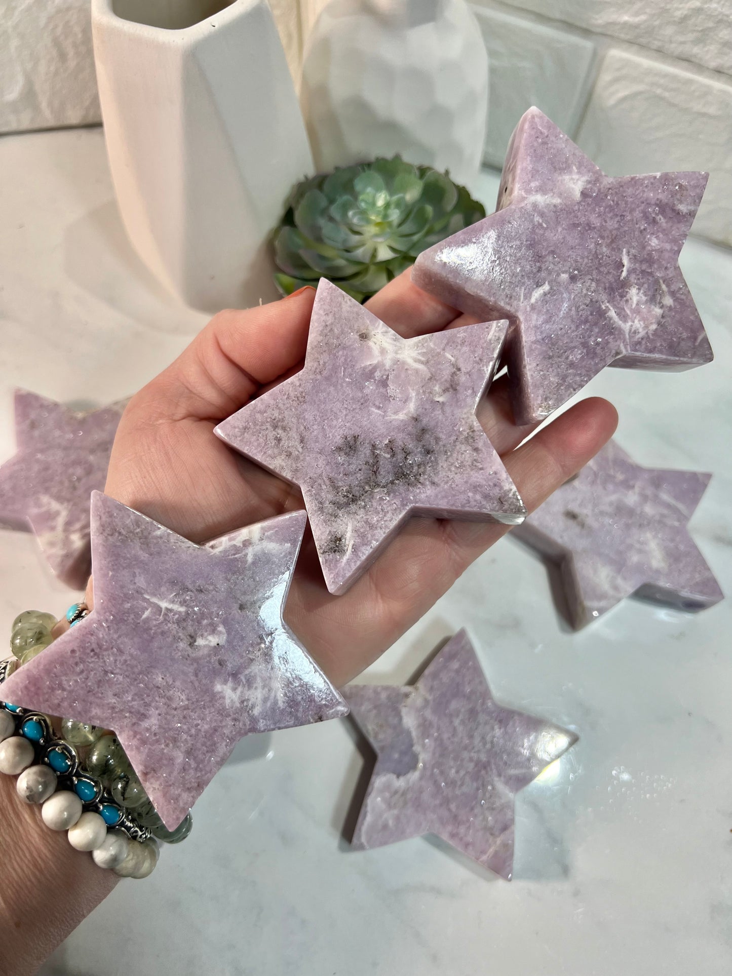 1 lepidolite star