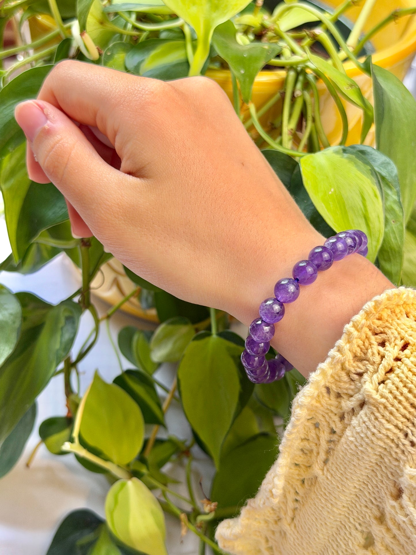 8MM Amethyst bracelet