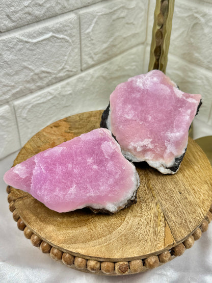 You pick! Stunning Raw Pink aragonite from Pakistan