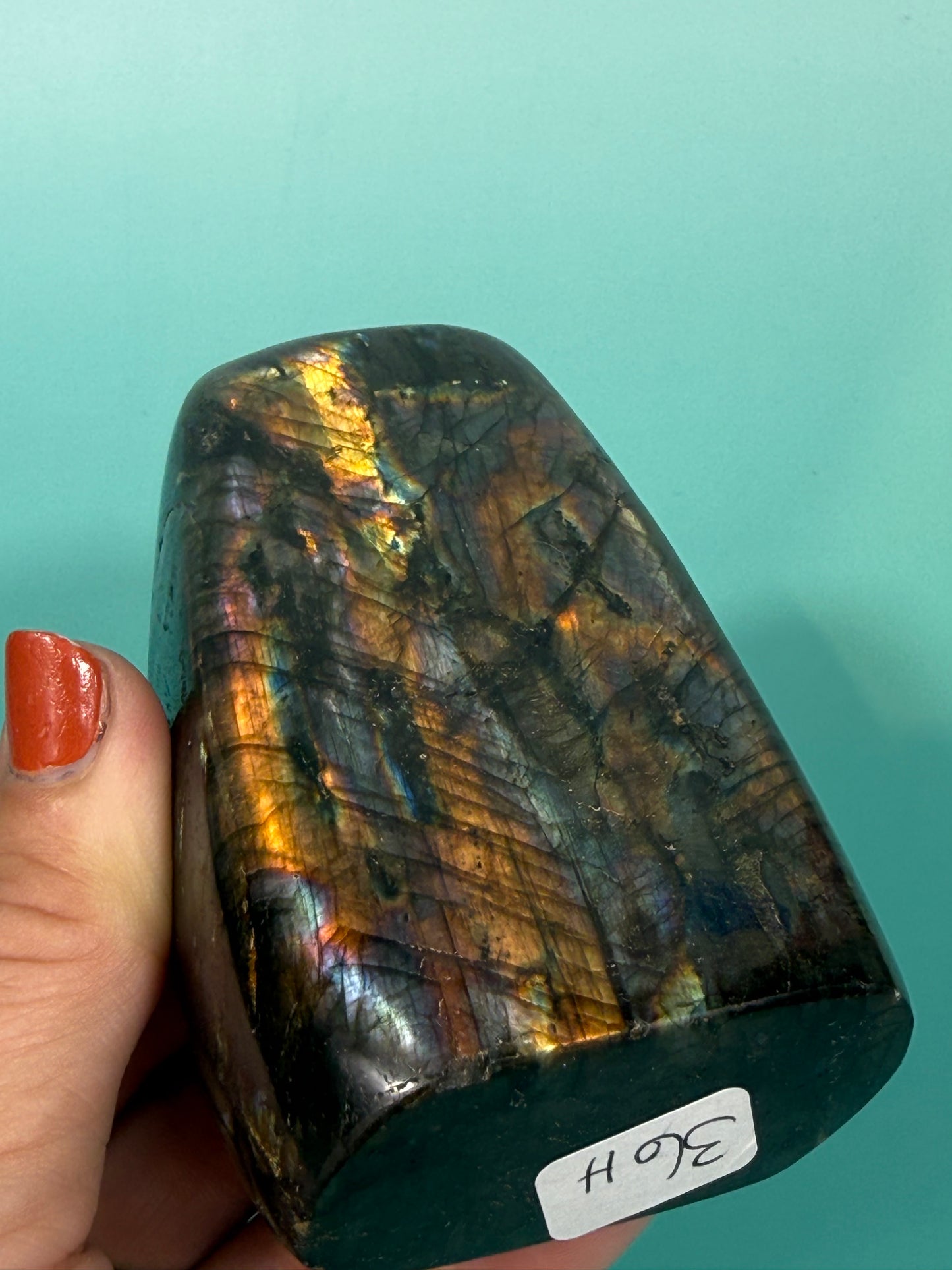 Stunning bright flash labradorite Freeform H