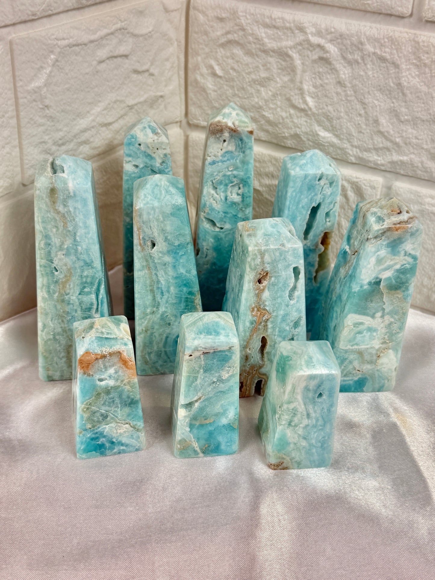 You pick! Gorgeous blue aragonite towers from Pakistan