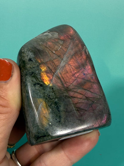 Purple flash Labradorite freeform V