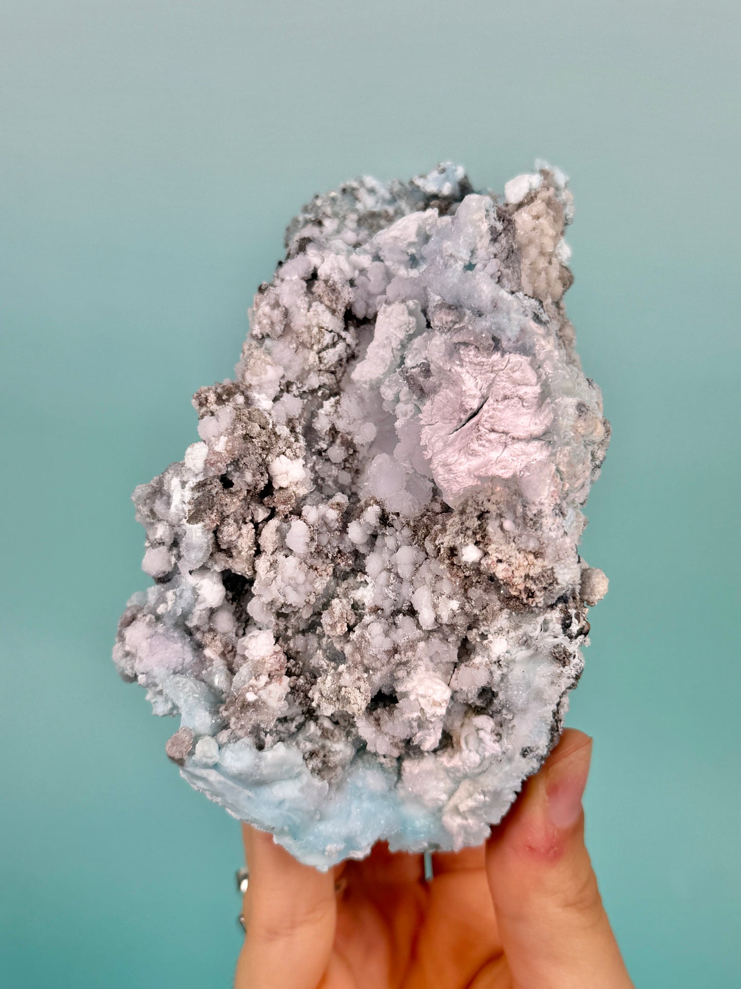 Incredible minty creedite specimen from Guizhou Province, China H