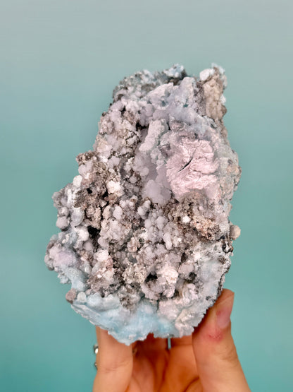 Incredible minty creedite specimen from Guizhou Province, China H