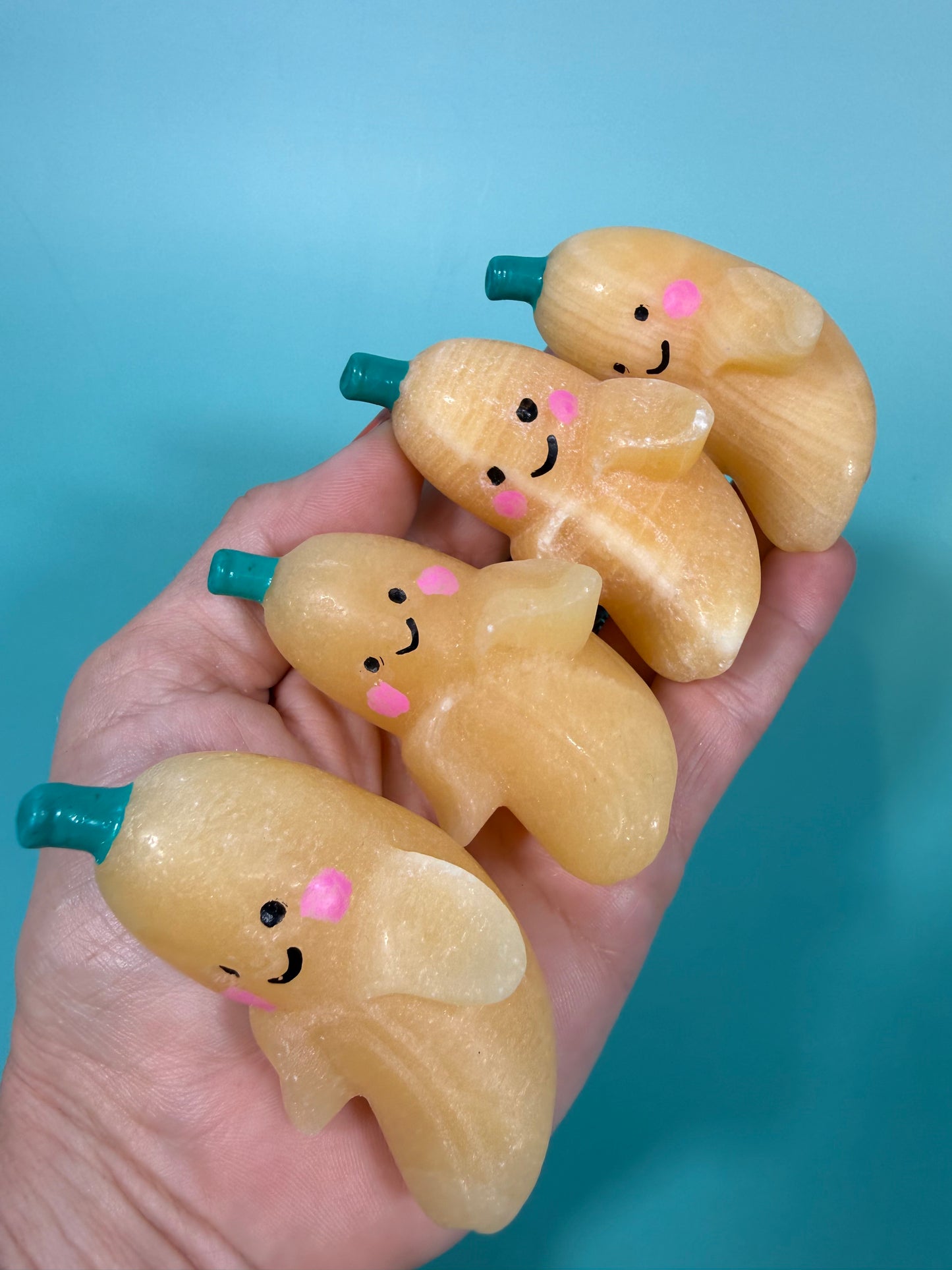 Orange calcite cute banana