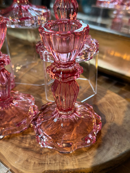 1 dark pink glass sphere holder (sphere not included)