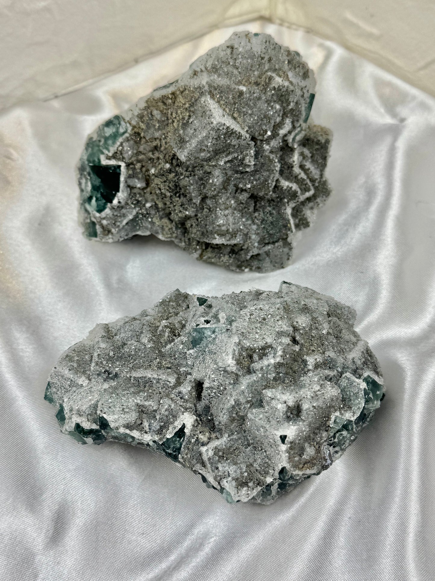 You pick! Stunning Nigerian fluorite with quartz specimens