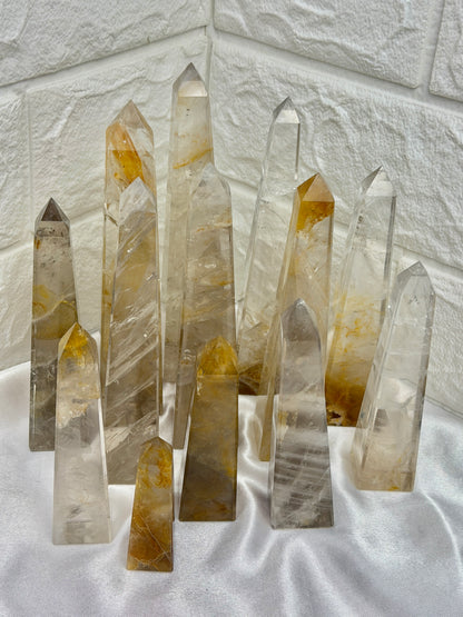 You pick! Smoky golden healer obelisks from Brazil