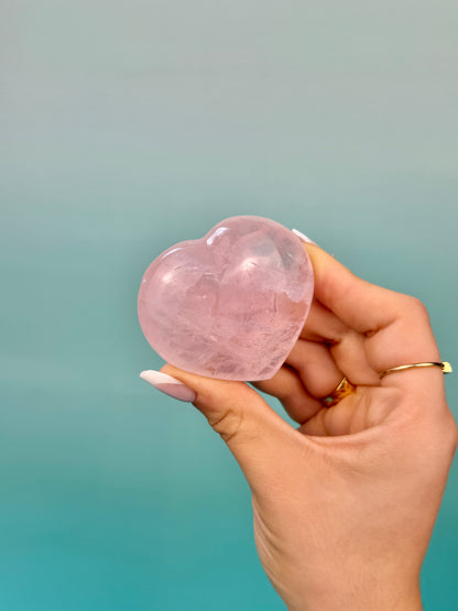 1 gemmy rose quartz heart