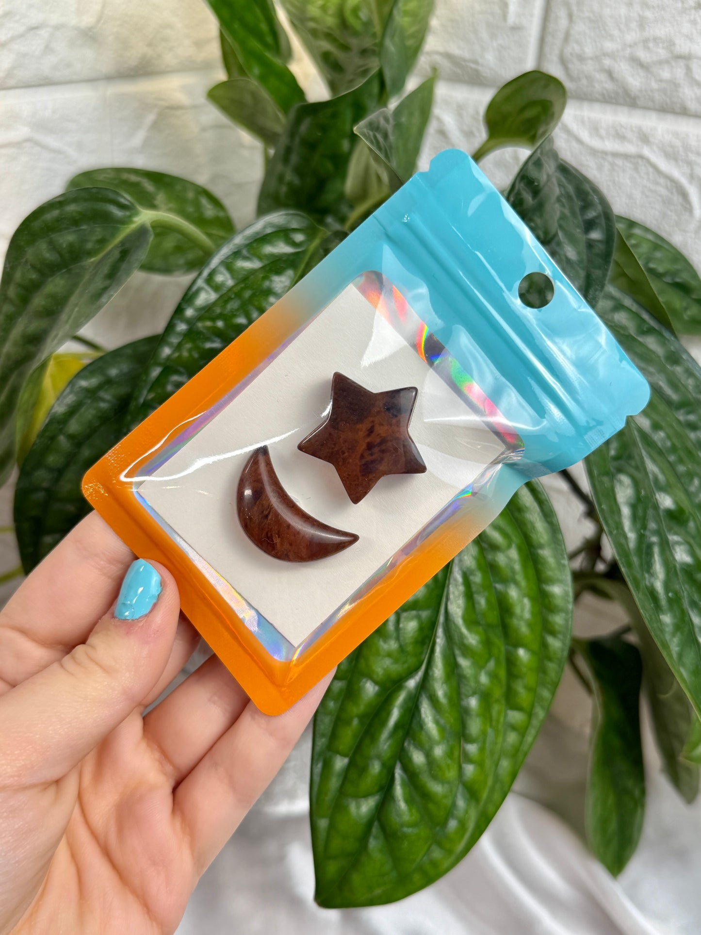 1 auramoon mahogany obsidian moon and star pack