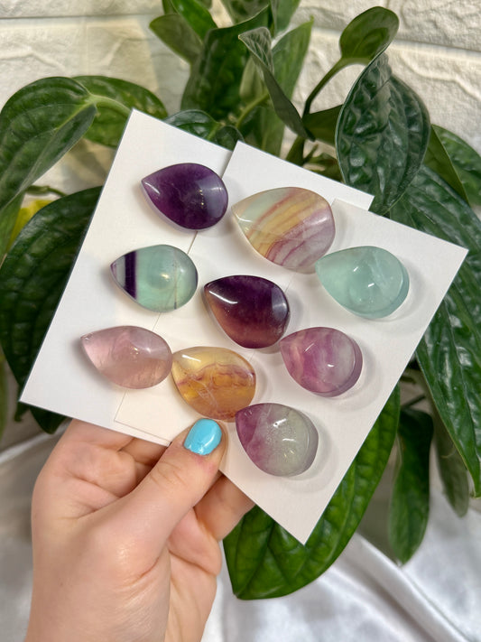 1 auramoon candy fluorite teardrop pack