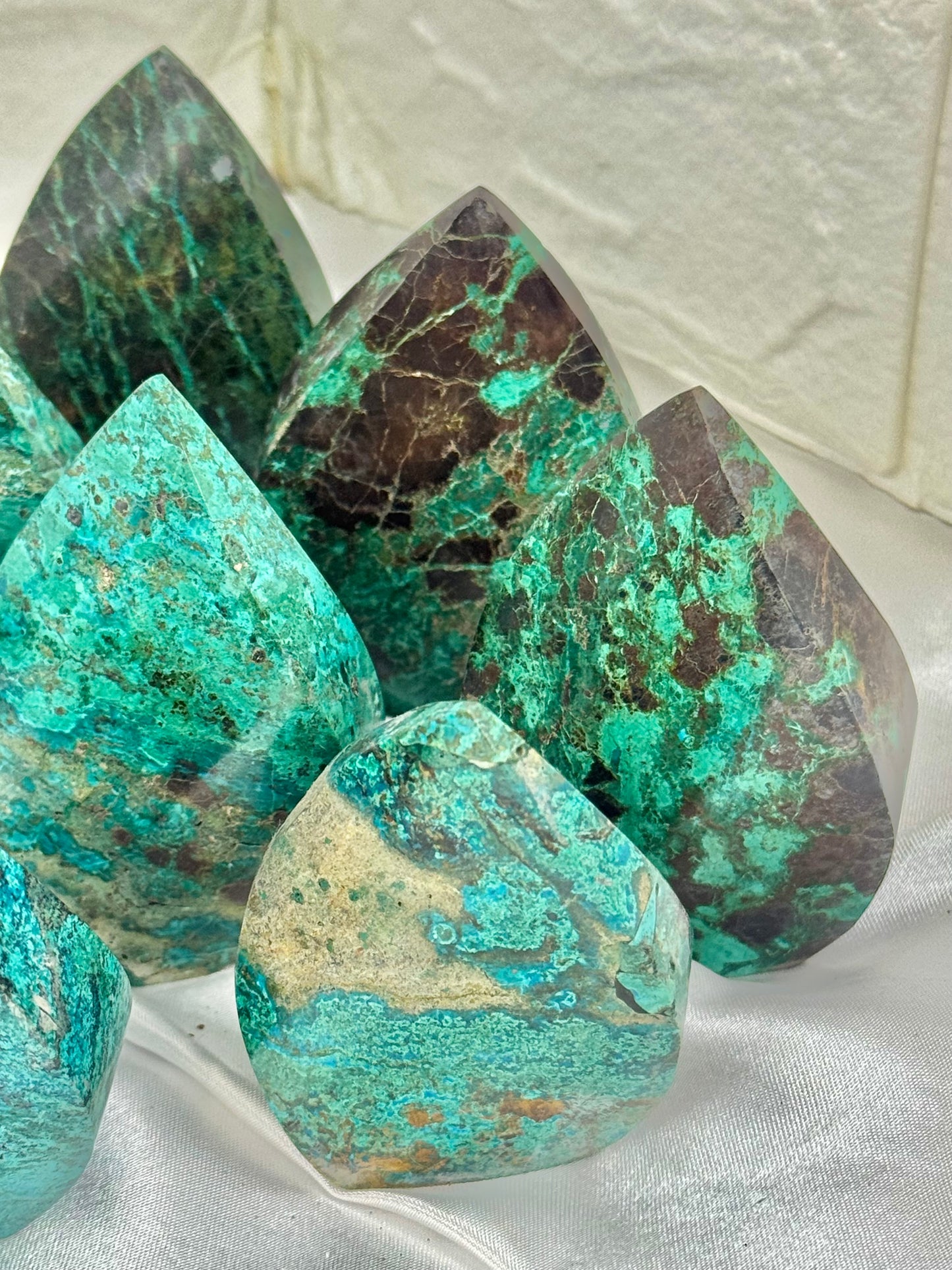 1 gorgeous chrysocolla flame from Peru