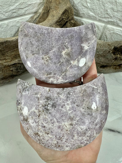 1 lilac lepidolite moon