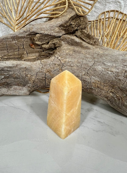 Orange calcite tower C