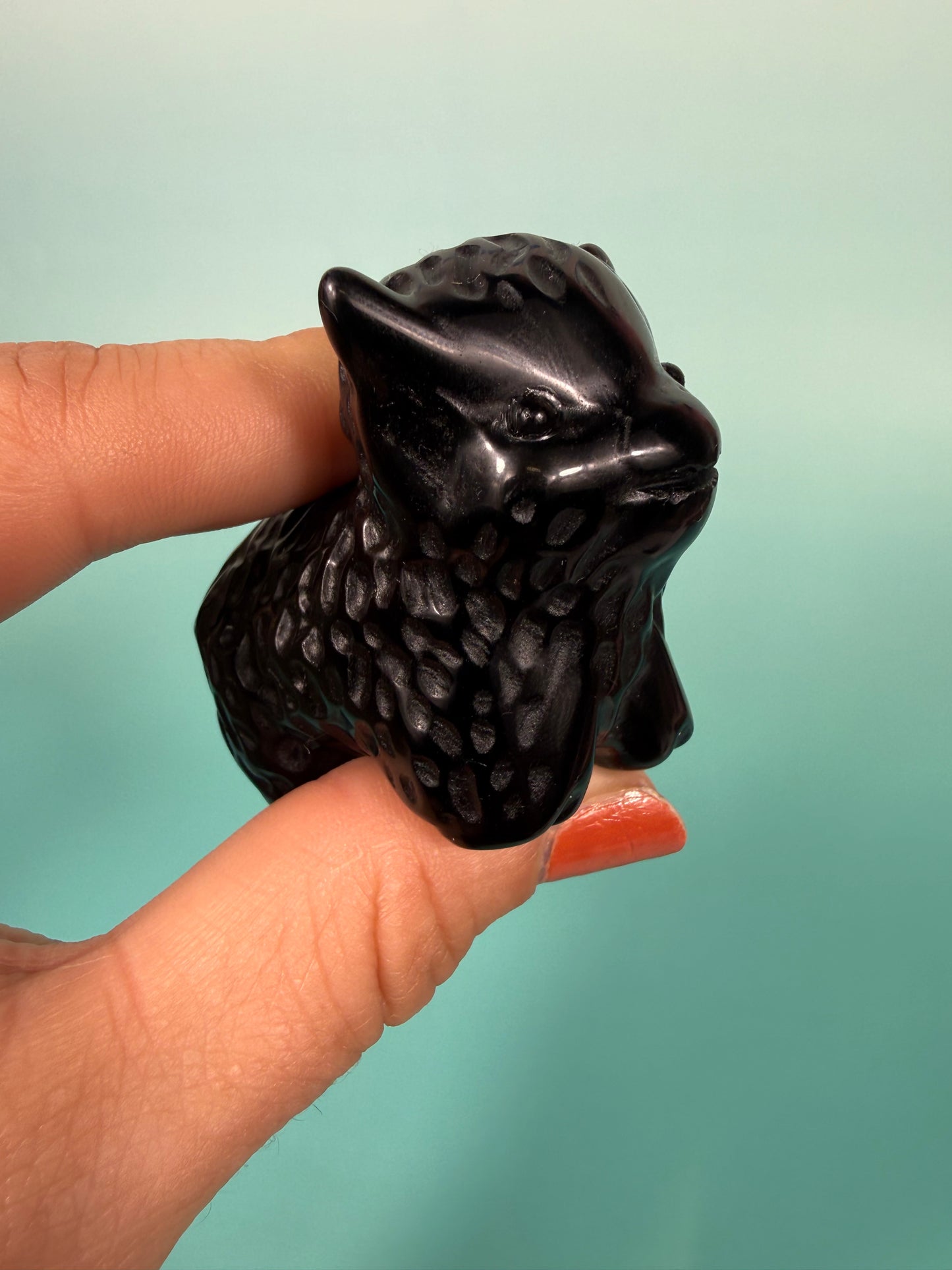 Black obsidian Highland cow