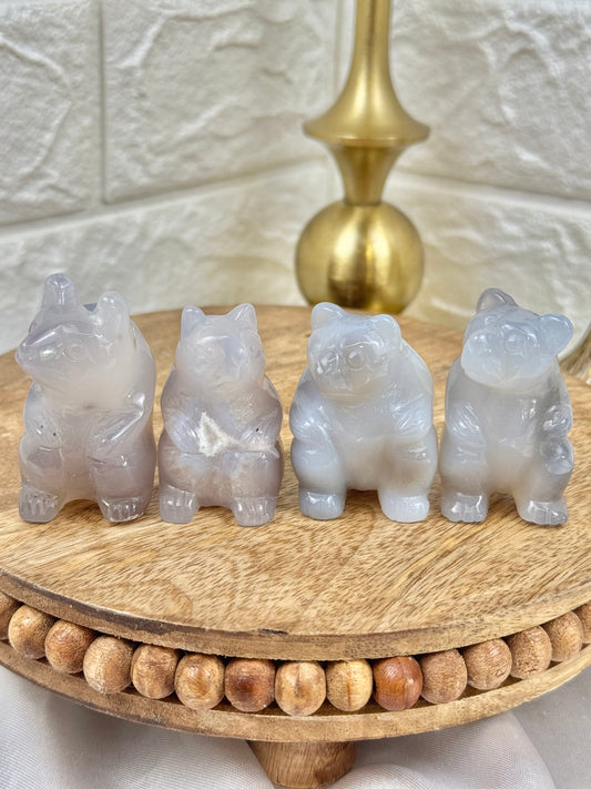 1 beautiful intuitive agate bear