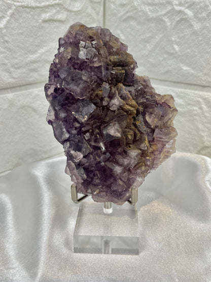 Gorgeous purple cubic fluorite specimen from China