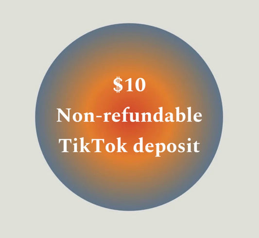 TikTok live sale deposit (read description)