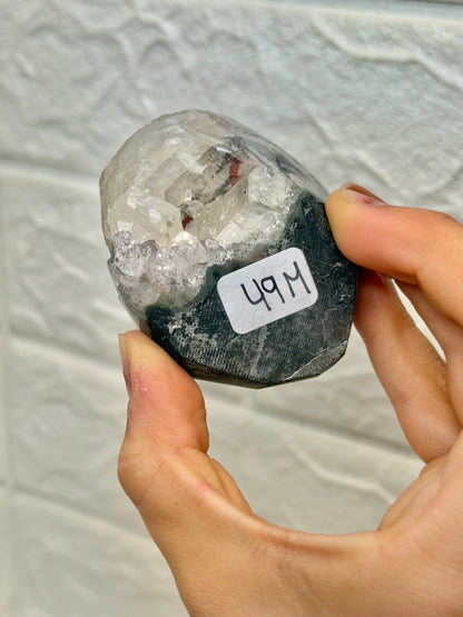 Incredible Uruguay amethyst with large calcite M