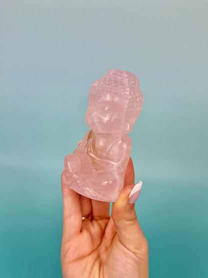 Rose quartz Buddha