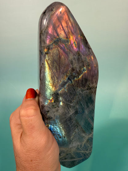Incredible “unicorn” flash labradorite Freeform B