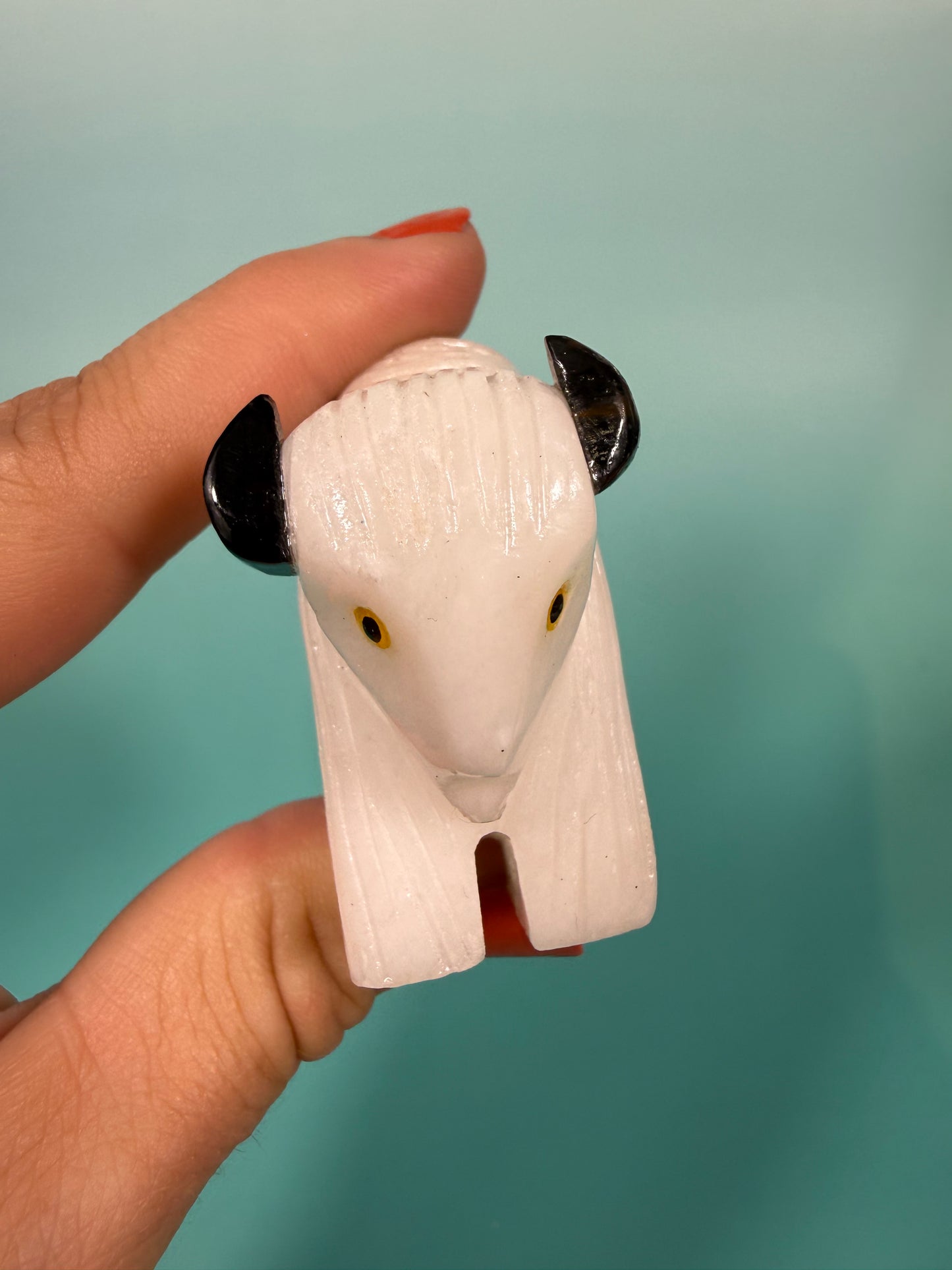 White jade buffalo