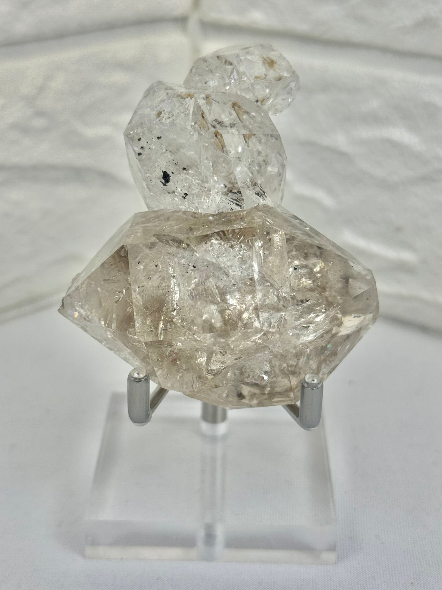 High-grade collectors Herkimer diamond chain from New York