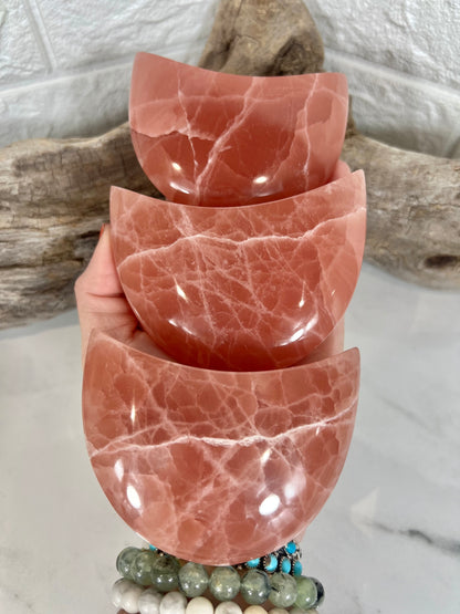 1 juicy strawberry calcite moon