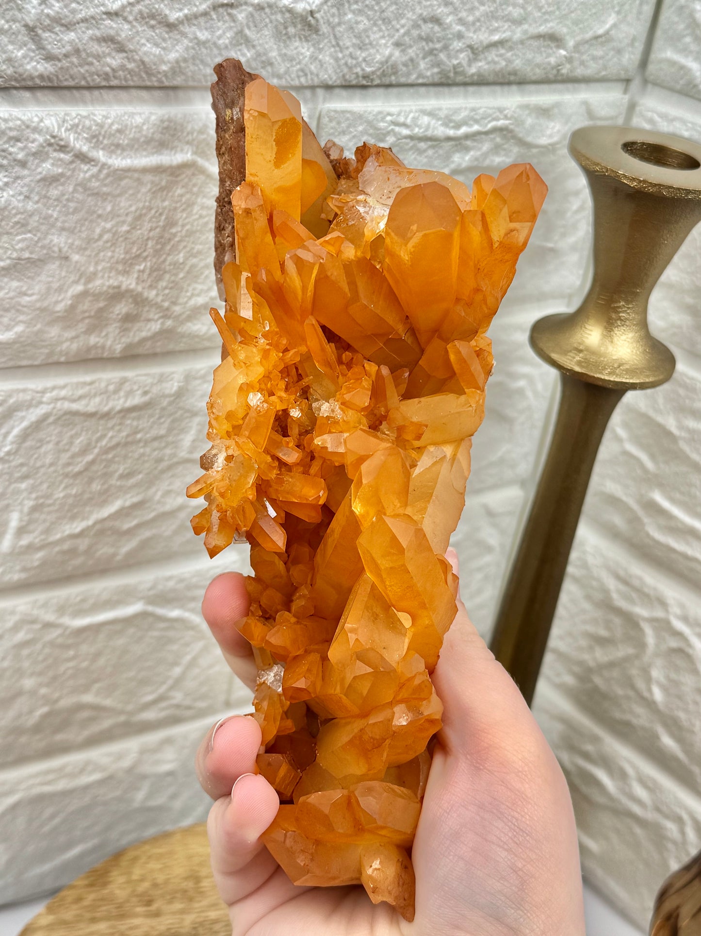 You pick! XL Tangerine quartz specimens from Brazil