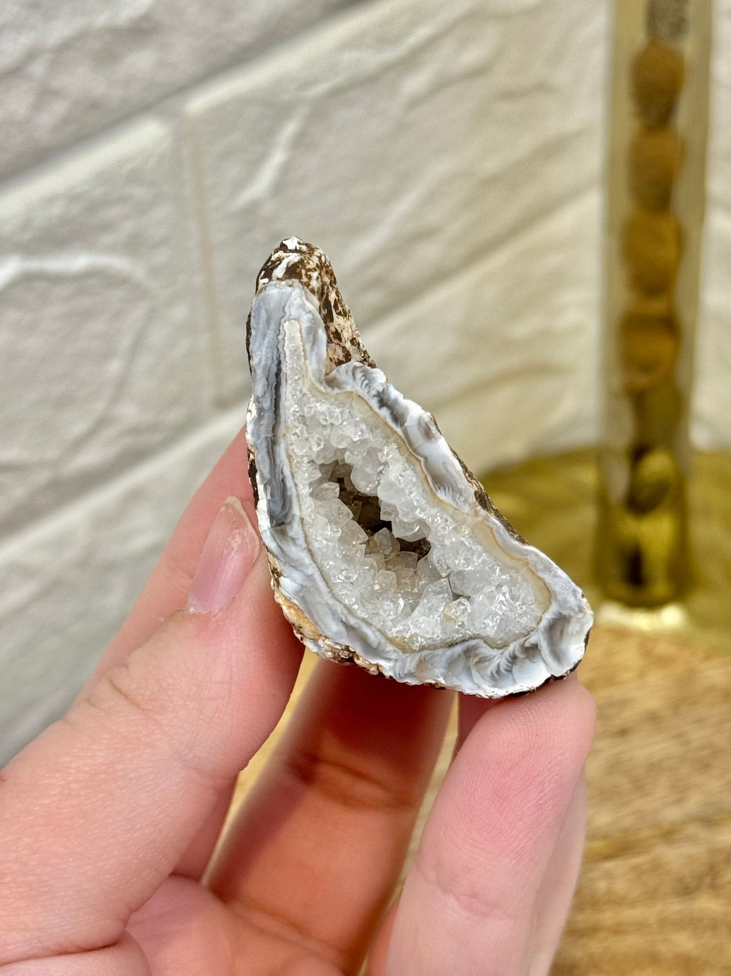 1 intuitive druzy geode from Brazil