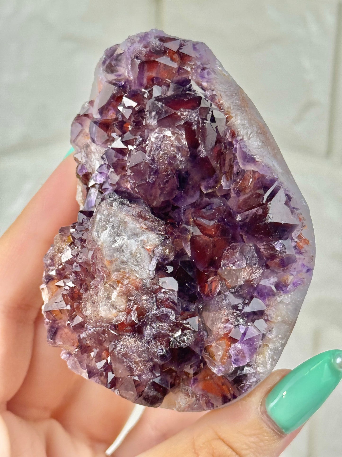 You pick! Incredible elestial amethyst with hematite from India