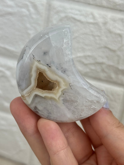 You pick! Druzy agate moons on stands from Brazil