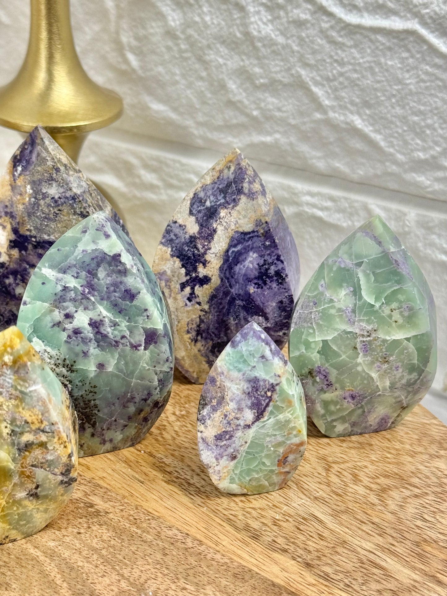 You pick! Bolivianite flames (serpentine and fluorite)