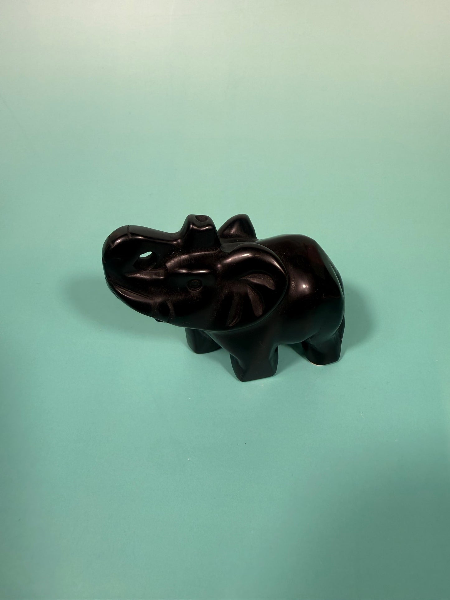 Black obsidian Elephant