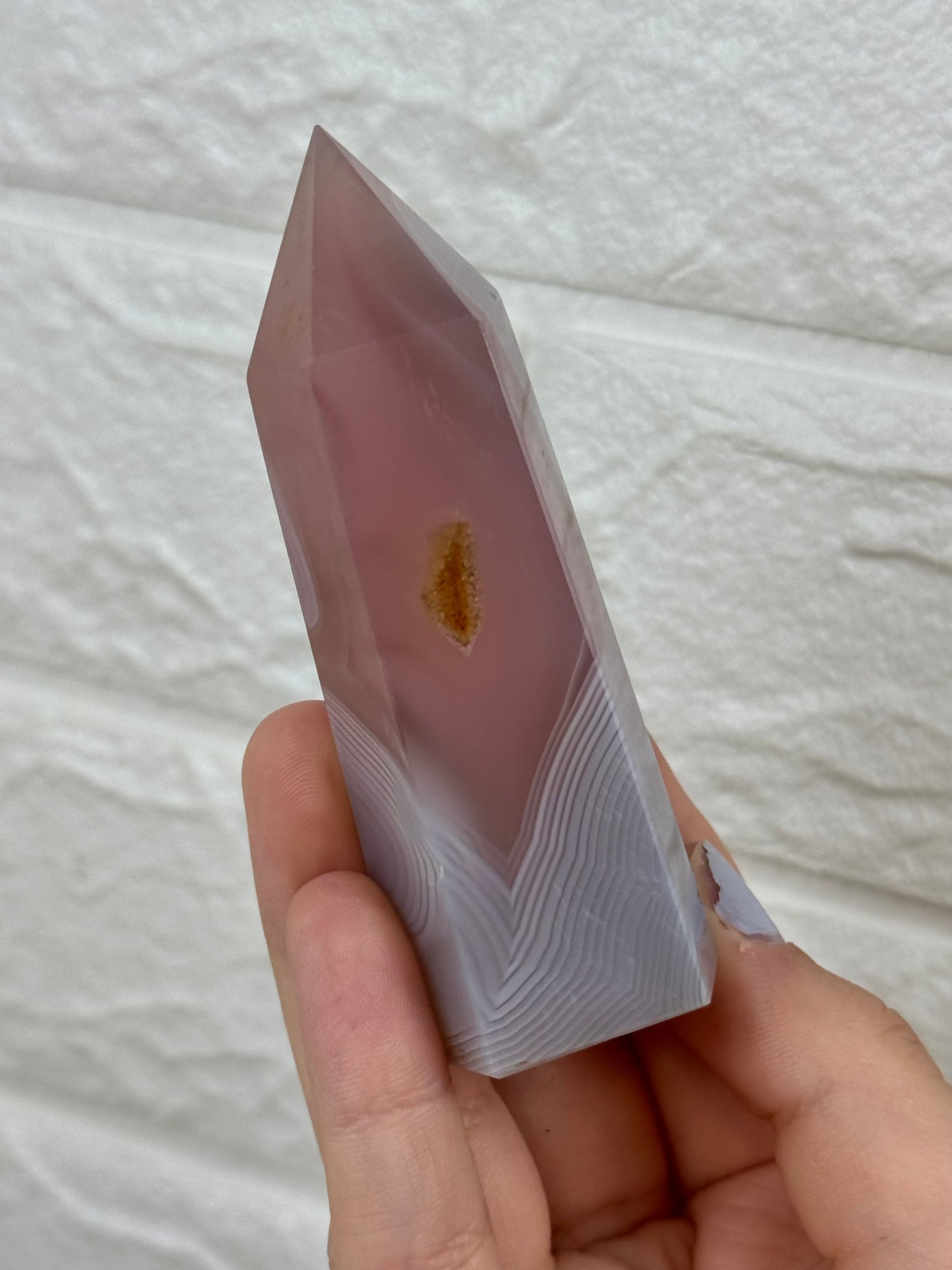 You pick! Heated pink jelly agate towers