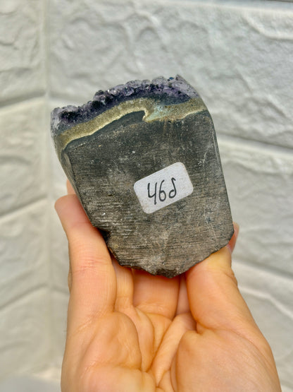Gorgeous Uruguay amethyst with calcite D